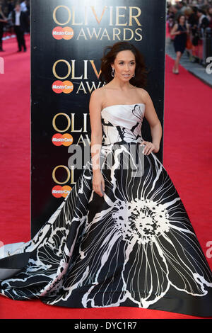 LONDON, ENGLAND - APRIL 13: Myleene Klass attends the Laurence Olivier Awards at The Royal Opera House on April 13, 2014 in London, England. Credit:  See Li/Alamy Live News Stock Photo