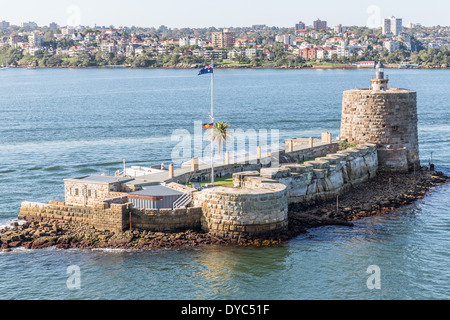 Fort Denison, Pinchgut Island in Sydney Harbour Stock Photo