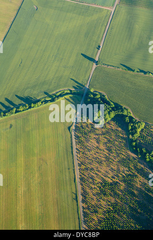 A birds-eye view of the Willamette valley in the spring. Oregon. USA Stock Photo