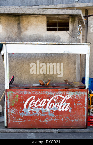 Coca Cola Boot on the Chinese Cemetery in Manila, Philippines Stock Photo