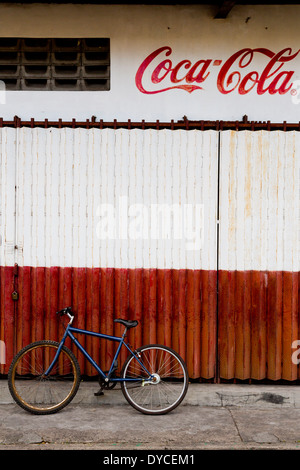 Coca Cola Advertisement on the Chinese Cemetery in Manila, Philippines Stock Photo