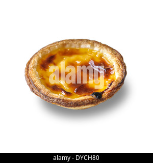 Pastel de nata, traditional Portuguese egg tart pastry Stock Photo