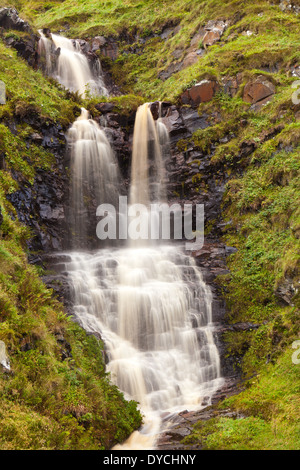 Waterfalls on the island Runde in Herøy kommune, Møre og Romsdal fylke, on the west coast of Norway. Stock Photo