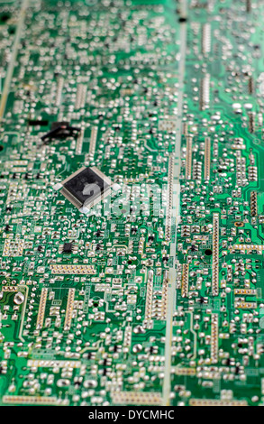 Close up of a circuit board Stock Photo