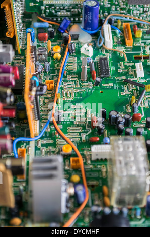 Close up of a circuit board Stock Photo