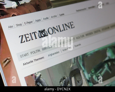 zeit online website Stock Photo