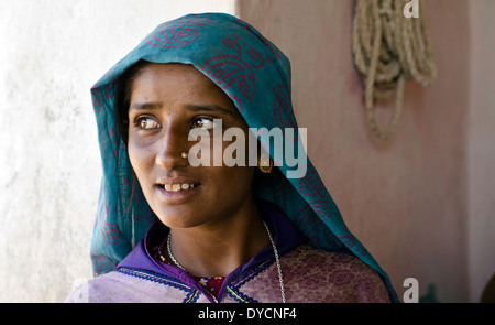 Rabari woman ,Janan ,Kutch,India Stock Photo