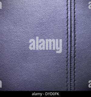 Closeup of a leather with seam texture or background Stock Photo