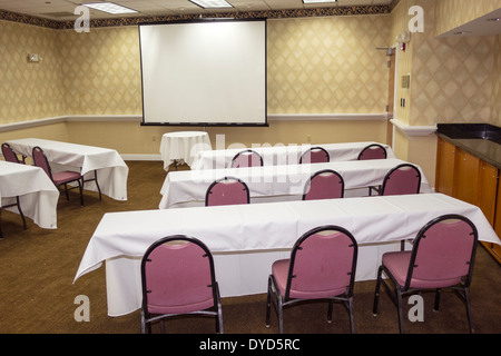 Orlando Florida,Allure Resort International Drive,hotel hotels lodging inn motel motels,meeting room,tables,chairs,visitors travel traveling tour tour Stock Photo