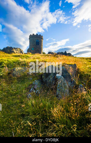 Old John folly on the highest hill in Bradgate Park in Leicestershire. Stock Photo