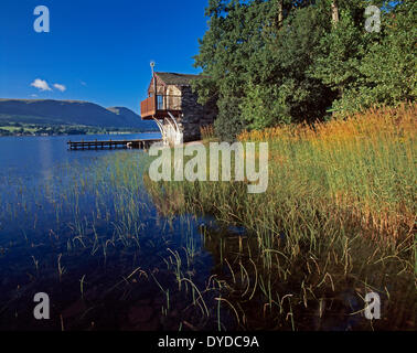 The Duke of Portland boathouse on Ullswater. Stock Photo