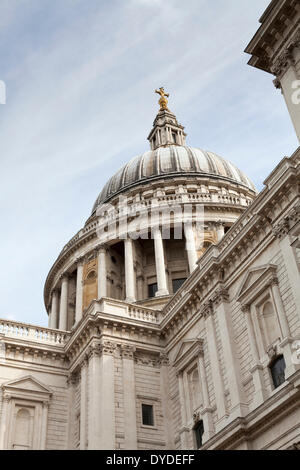 Looking up at the dome of St Paul's Cathedral in London. Stock Photo