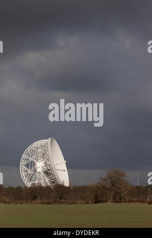 The Lovell telescope at Jodrell Bank. Stock Photo