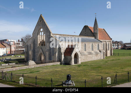 Exterior of Royal Garrison church in Old Portsmouth. Stock Photo