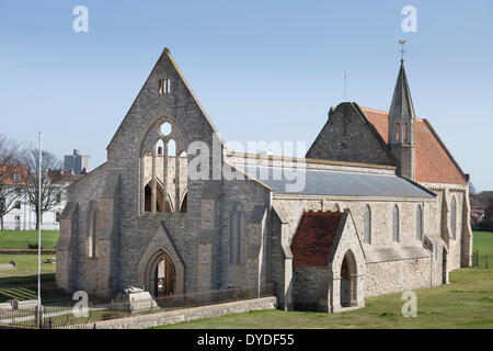 Exterior of Royal Garrison church in Old Portsmouth. Stock Photo