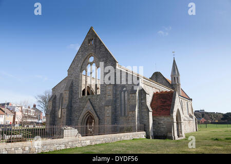 Exterior of Royal Garrison church in Old Portsmouth. Stock Photo