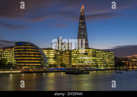 A view towards City Hall and the Shard. Stock Photo