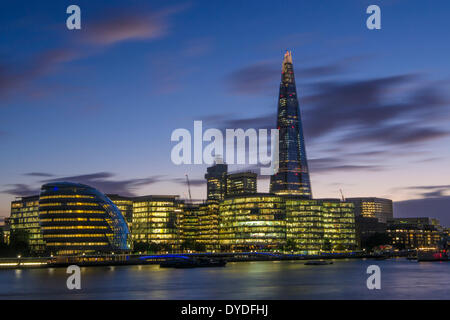 A view towards City Hall and the Shard. Stock Photo