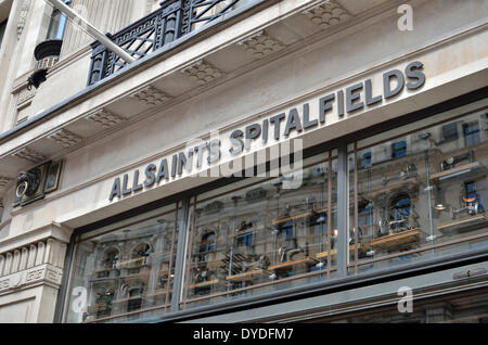All Saints fashion clothes shop Spitalfields Market London E1 Stock ...