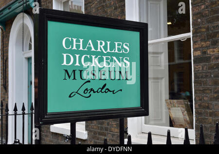 The Charles Dickens Museum in Doughty Street. Stock Photo