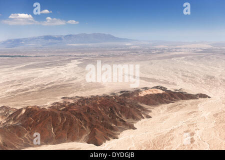 Aerial view of the Nazca desert. Stock Photo