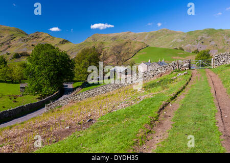 A view over rural landscape in the Lake District National Park. Stock Photo