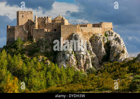 A view towards Loarre Castle. Stock Photo