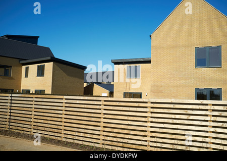 Newly built houses (2014) Ravenswood housing estate Ipswich Suffolk UK Stock Photo