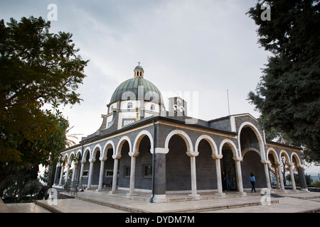 Fransiscan Monastery at the Mount of the Beatitudes, Tabgha, Sea of Galilee, Israel. Stock Photo