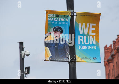 Boston Massachusetts Usa 14th Apr 2014 2014 Boston Marathon