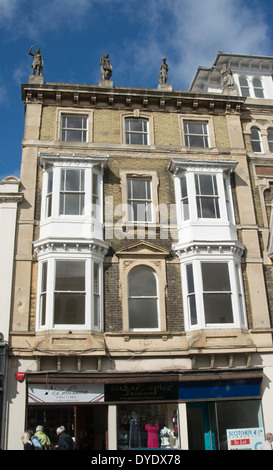 Buildings in Union Street at Ryde on the Isle of Wight Stock Photo