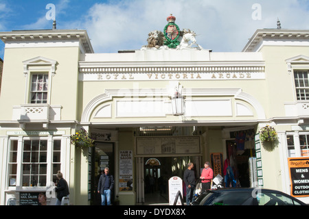 Buildings in Union Street at Ryde on the Isle of Wight Stock Photo