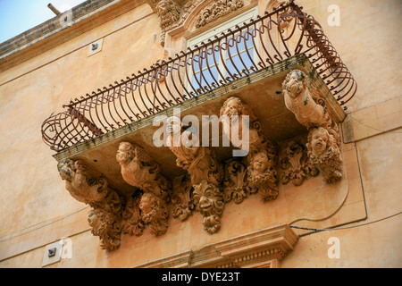 Baroque sculpture & architecture in Sicily. Stock Photo