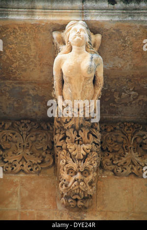 Baroque sculpture & architecture in Sicily. Stock Photo