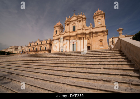 Noto cathedral, Sicily. Stock Photo