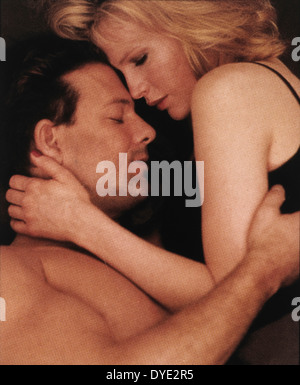 Mickey Rourke and Kim Basinger, on-set of the Film, '9-1/2 Weeks', 1986 Stock Photo