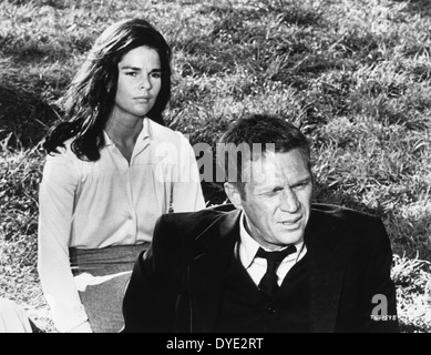 Ali MacGraw and Steve McQueen, on-set of the Film, 'The Getaway', 1972