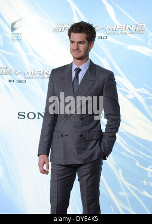 BERLIN, GERMANY, 15th April, 2014. Andrew Garfield attends the 'The Amazing Spider-Man 2' Premiere in Sony Centre, Potsdamer Platz on April 15th, 2014 in Berlin, Germany. Credit:  Janne Tervonen/Alamy Live News Stock Photo