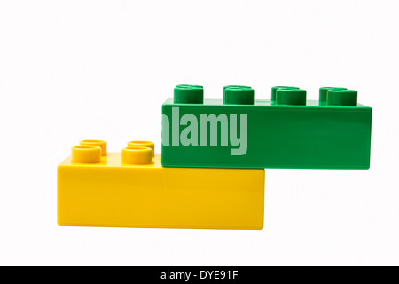 Building blocks isolated on white Stock Photo