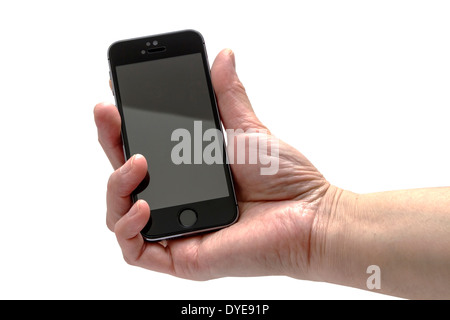 iPhone in hand Stock Photo