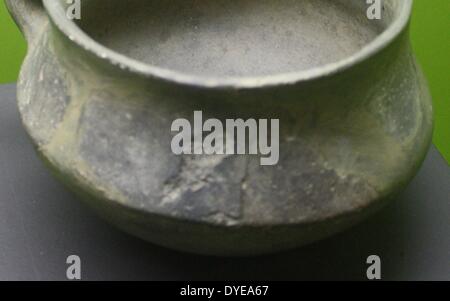 Bronze pot. Barcelona. Spain 2013 Stock Photo