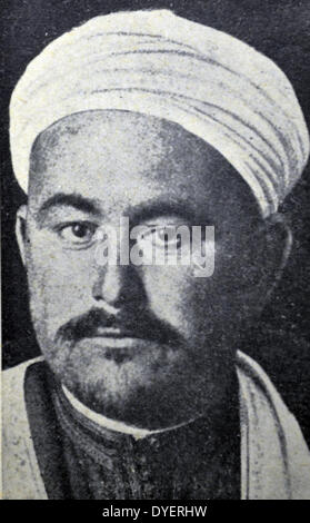 Abd el-Krim (1882–83 – 1963) Moroccan Riffian political and military leader. Together with his brother Mehmed, he led a large-scale revolt by a broad coalition of major Rif tribes against French and Spanish colonial occupation of the Rif, a large Berber-speaking area in northern Morocco, culminating in the establishment of the short-lived Republic of the Rif. Stock Photo