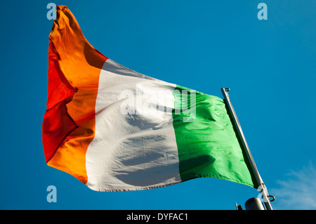 Irish tricolour national flag Stock Photo - Alamy