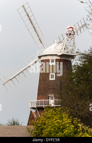 The windmill at Cley next the sea Norfolk England Stock Photo