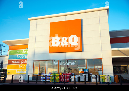B&Q store in Newport South, Wales, UK. Stock Photo