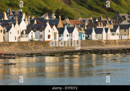 The village of Gardenstown, Aberdeenshire, Scotland, UK. Stock Photo