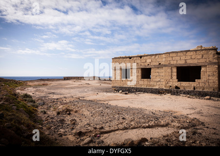 Deserted and abandoned leper sanatorium in Poris de Abona, Tenerife, canary Islands, Spain. Stock Photo