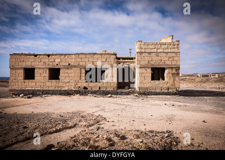 Deserted and abandoned leper sanatorium in Poris de Abona, Tenerife, canary Islands, Spain. Stock Photo