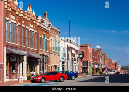 USA, Oklahoma, Guthrie, downtown historic buildings Stock Photo