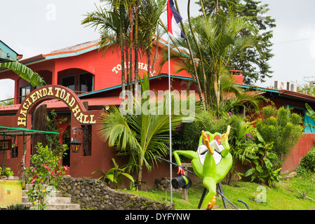 Roadside attraction Hacienda Toad Hall. Costa Rica. Stock Photo